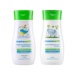 Deeply Nourishing Body Wash for Babies 200ml and Gentle Cleansing Shampoo 200ml Combo